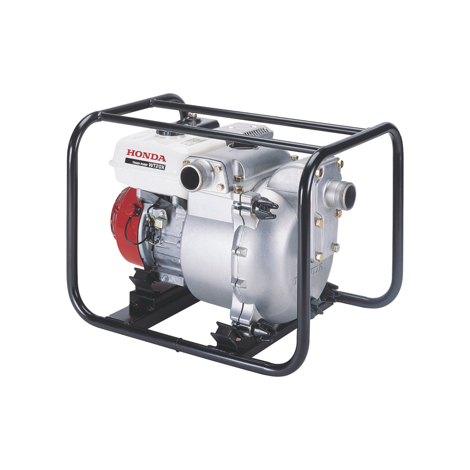 Honda Self-Priming Full Trash Pump, 2in. Ports, 11,100 GPH, 13/16in. Solids Capacity, 160cc Honda GX160 Engine, Model# WT20XK4